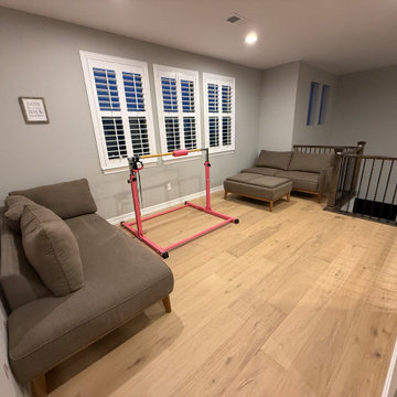 Builder-Grade Carpet Replacement to Full Upstairs Hardwood