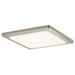 Kichler Lighting - Kichler Lighting 44249NILED30 Zeo - 24W 1 LED Square Flush Mount - 1 inches tall - When there?s no room for shadows or dark spots, yoZeo 24W 1 LED Square Brushed Nickel WhiteUL: Suitable for damp locations Energy Star Qualified: YES ADA Certified: n/a  *Number of Lights: 1-*Wattage:24w LED Integrated bulb(s) *Bulb Included:Yes *Bulb Type:LED Integrated *Finish Type:Brushed Nickel