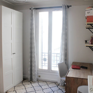 Chambre lie de vin & Gris