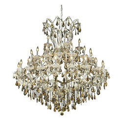 Elegant Lighting - Elegant Lighting 2801G52C-GT/SS Chandelier Maria Theresa - Ceiling Lighting