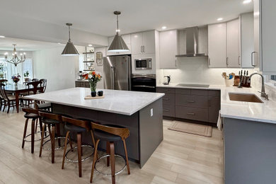 Inspiration for a modern kitchen remodel in Edmonton