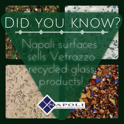 Recycled Glass Kitchen Counters - Kitchen Countertops