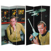 6 ft. Tall Double Sided Star Trek Captain Kirk Canvas Room Divider