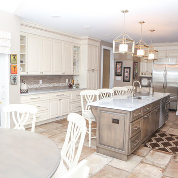 Light and Bright Kitchen and Powder Bath Remodel