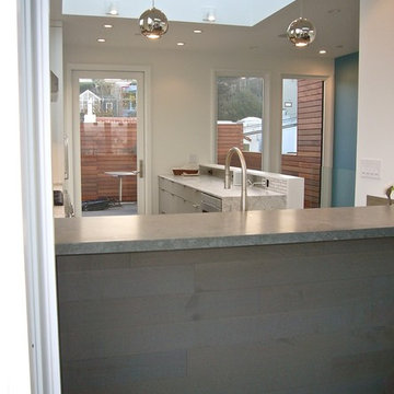 Breakfast Bar view to exterior deck beyond Kitchen