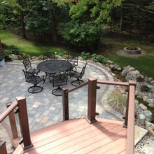 sloping back yard