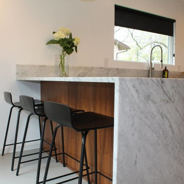 Plain and Fancy Walnut Kitchen