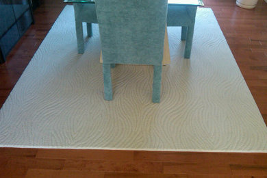 Example of a trendy dining room design in New York