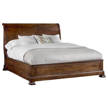 Archivist King Sleigh Bed With Low Footboard