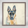 "Best Friend - German Shepherd" Mini Framed Canvas by Cathy Walters
