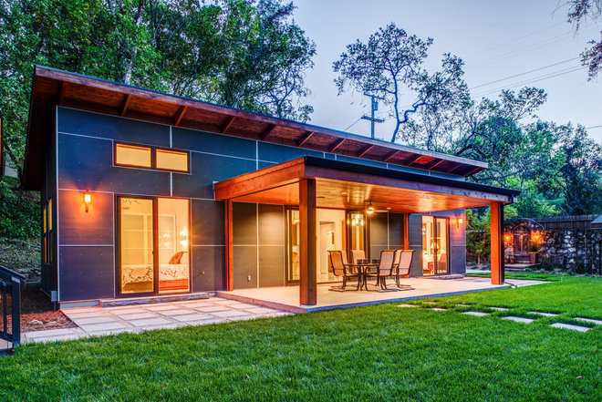 Contemporary Exterior by Leff Construction Design/Build