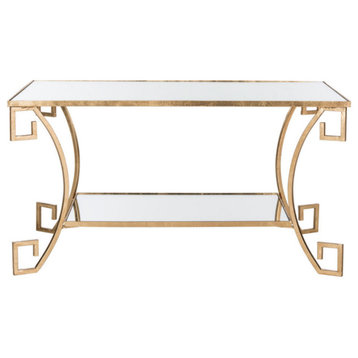 Chey Coffee Table, Antique Gold Leaf