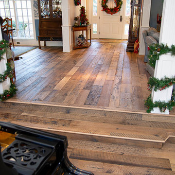Reclaimed White Oak Barn Wood Floor in Bucks County, PA