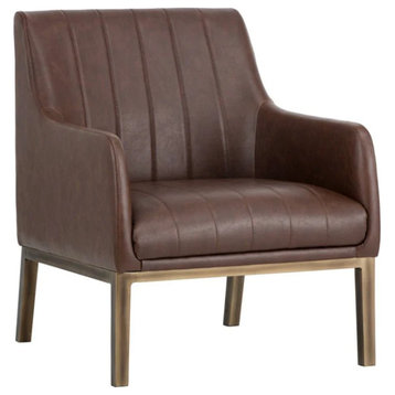 Allyson Lounge Chair - Vintage Cognac
