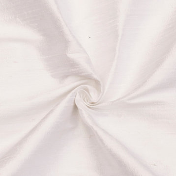 Ivory 100% Pure Silk Fabric By The Yard, 4 Yards For Curtain, Dress Wholesale