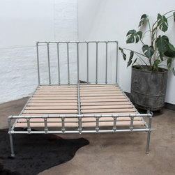 Rackham Galvanised Steel Pipe & Scaffolding Fittings Kingsize Bed Frame - Metal Bed Frames