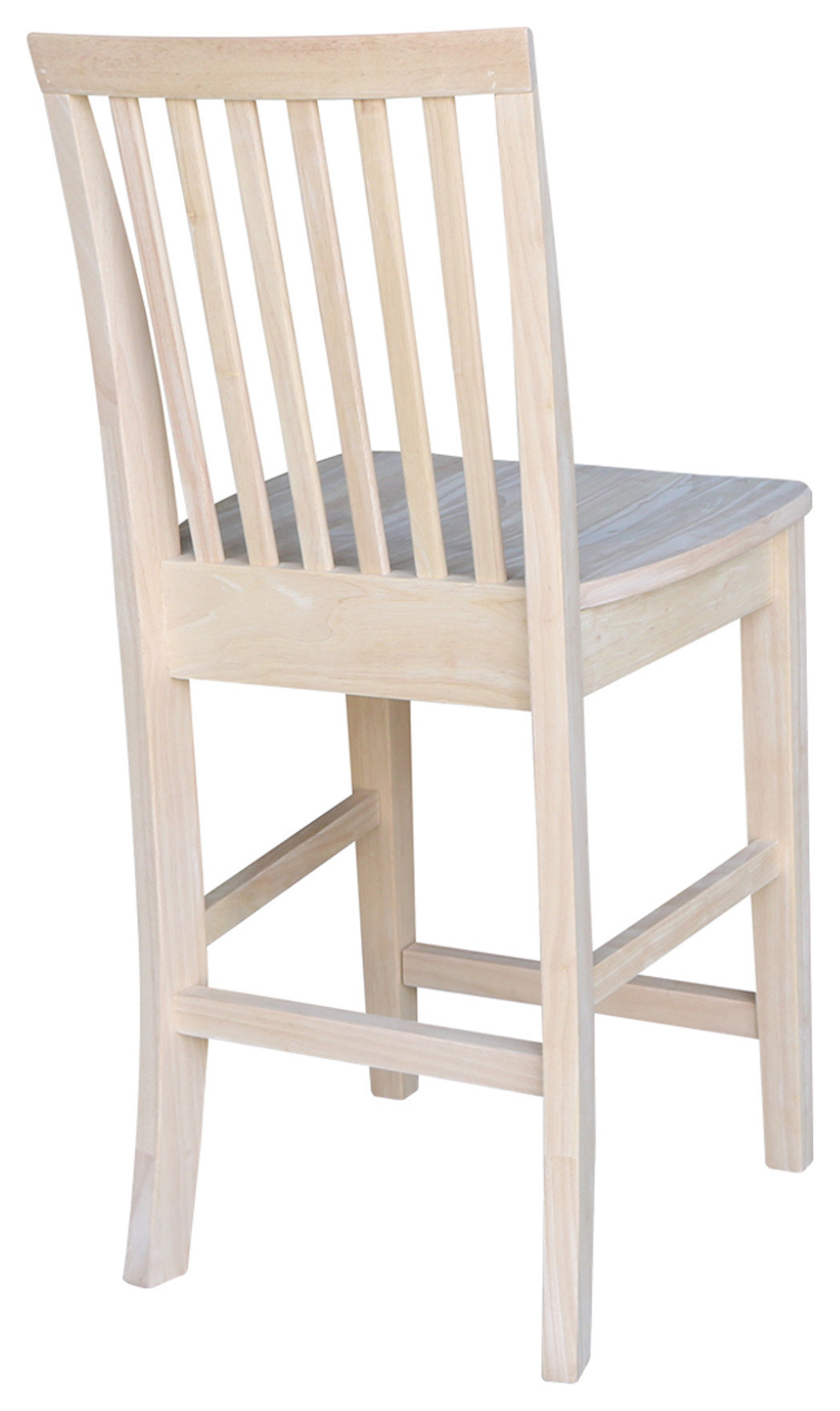Mission Stool Mission Stool, 24 Inch - Transitional - Bar Stools And Counter Stools ...