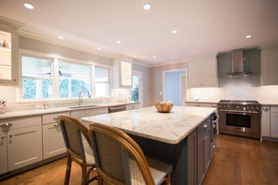 Example of a transitional kitchen design in Atlanta