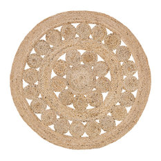 Machine Washable Braided Rugs Houzz Vhc Brands Celeste Jute Rug 3 Round Area Rugs