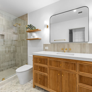 Spanish Contemporary Elegance: Primary Bathroom Remodel