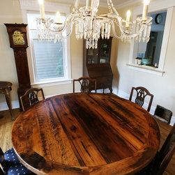 Round Reclaimed Wood Tables - Dining Tables