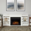 Real Flame Ashton Grand Modern Wood Electric Fireplace TV Stand in White