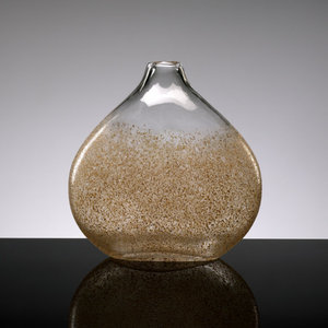 04361 Aqua Cyan Design Large Round Libra Vase 