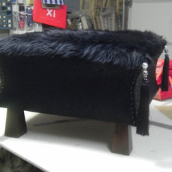 small black ottoman - Footstools And Ottomans