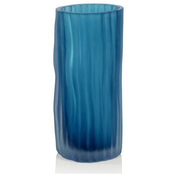 Falko Powder Glass Vase, 10.25"