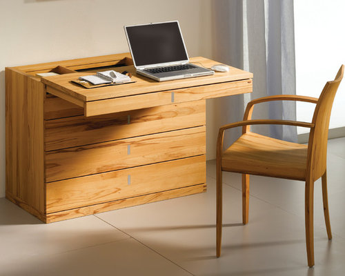 Desks Cubus Modern Beech Bureau Desks And Hutches