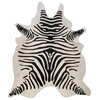 Pergamino Zebra Off White Cowhide Rug
