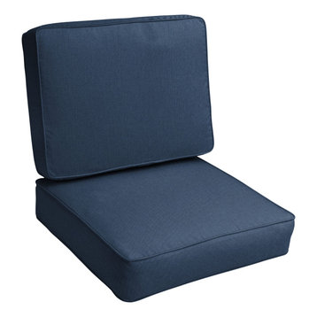 Sunbrella Spectrum Indigo Outdoor Corded Cushion Set, 22x22