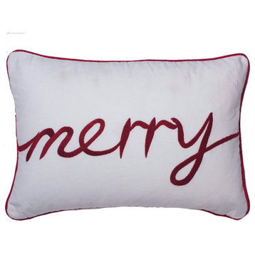 Vickerman 14" x 20" Merry Pillow