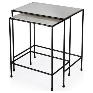 Butler Carrera Marble Nesting Tables, 2-Piece Set