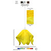 Jezebel Radiance Flame Large Pendant, Canary Yellow