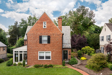 Inspiration for a transitional exterior home remodel in Baltimore