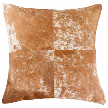 Natural Home Decor Torino Cowhide Pillow, 1-Piece