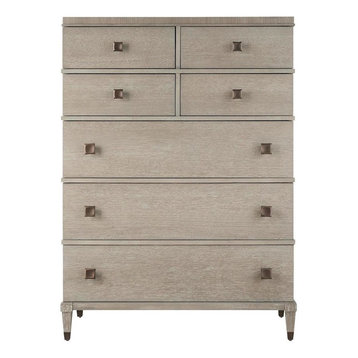 Playlist Smoke Gray Oak 7 Drawers Tall Chest
