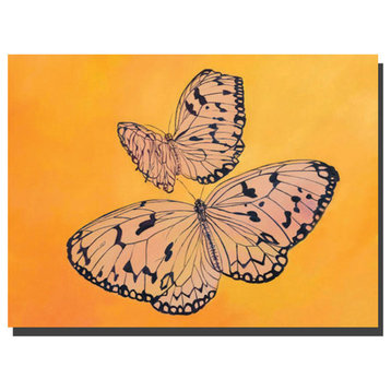 'Two Butterflies' Canvas Art by Rickey Lewis