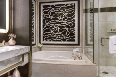Example of a minimalist bathroom design in Las Vegas