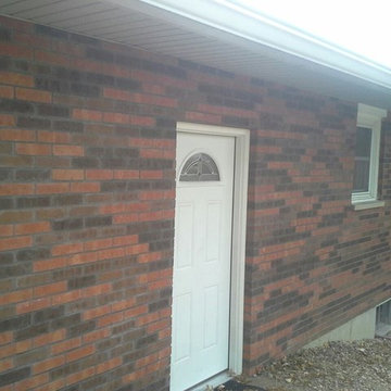 Brick Garage Rebuild  After