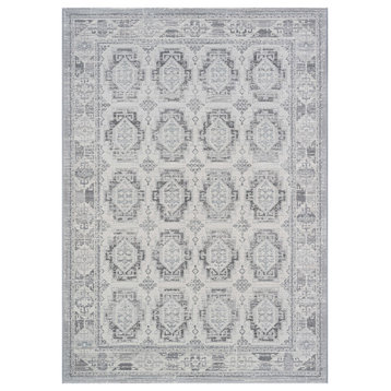 Essentials Whispers Ivory, Gray, and Beige Olefin Area Rug