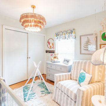 Bohemian chic Baby girl’s nursery