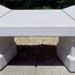 Keystone Curved Bench - Outdoor Benches