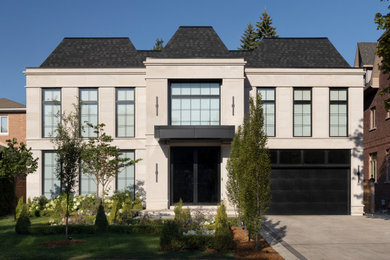 Inspiration for a french country exterior home remodel in Toronto