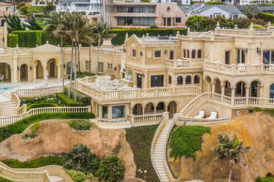 Inspiration for a huge timeless exterior home remodel in San Diego
