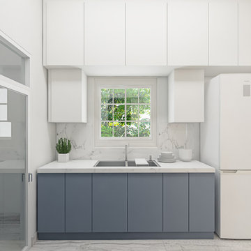 Classic European Design | Utility Area | 3BHK | Bonito Designs