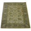 Oriental Rug 100% Wool Vegetable Dyes Oushak, Hand-Knotted Rug