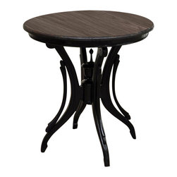 Sunset Trading - Accent Table Distressed Black and Brown - Side Tables And End Tables