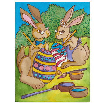 Abraal 'Easter Bunny' Canvas Art